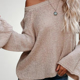 Edda | Asimetrični pulover z razkošnimi rokavi