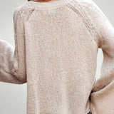 Edda | Asimetrični pulover z razkošnimi rokavi