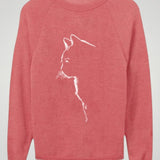 Dörte | Udoben pulover s čudovitim tiskom mačke