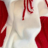 Fenja | Barvit pulover z motivom srca za ženske