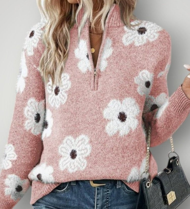 Maren | Ženski pulover z zadrgo za udobje