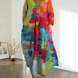 Jelena - Tiskana obleka z vzorcem