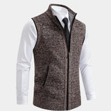 Hannes | Eleganten gilet z neprekinjeno zadrgo