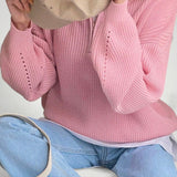 Wencke | Eleganten pulover za dame z zloženim ovratnikom