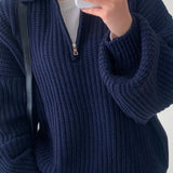 Wencke | Eleganten pulover za dame z zloženim ovratnikom