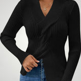 Rike | Eleganten pulover za dame z V-izrezom za udobje