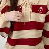 Tabea | Eleganten jesenski pulover z detajlom vozla