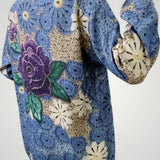 Leonora | Eleganten dolg rokav cardigan z cvetličnim vzorcem