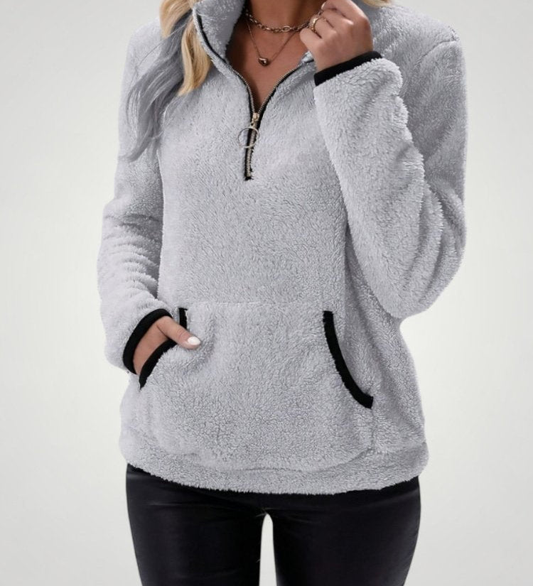 Gesina | Eleganten Pulover z Prakticnimi Žepi