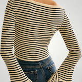 Wiebke | Eleganten pulover srameni z naramnicami in udobjem