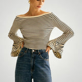 Wiebke | Eleganten pulover srameni z naramnicami in udobjem