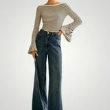 Wiebke | Eleganten pulover srameni z naramnicami in udobjem