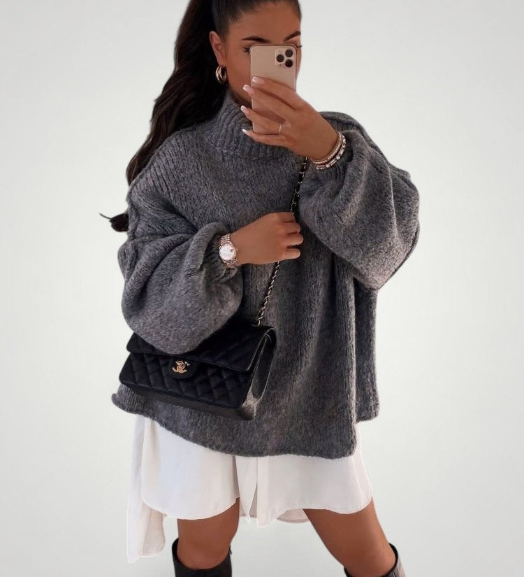 Annedore | Eleganten prevelik jesenski pulover z udobjem