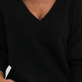 Clarine | Eleganten pulover z V-izrezom za dame s stilom