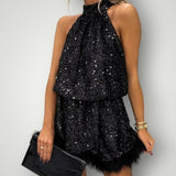 Catrin | Elegantna večerna obleka z bleščečimi detajli za poroke