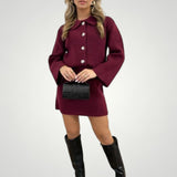 Dagrun | Eleganten komplet s srajco in A-linijskim krilom za dame