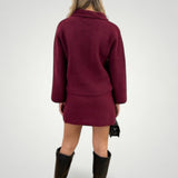 Dagrun | Eleganten komplet s srajco in A-linijskim krilom za dame