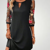 Felina | Elegantna minikleka s prosojnimi rokavi