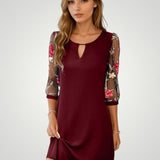 Felina | Elegantna minikleka s prosojnimi rokavi