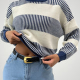 Melitta | Črtast pulover z elegantnim stilom