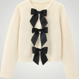 Philine | Pleten pulover z očarljivimi detajli vozlov