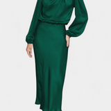 Cecila - Maxi kleit kõrge kraega ja lillemustriga