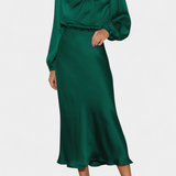 Cecila - Maxi kleit kõrge kraega ja lillemustriga