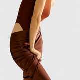 Mafalda - Maxi kleit õlavarredega ja Saleda siluetiga