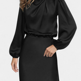 Cecila - Maxi kleit kõrge kraega ja lillemustriga