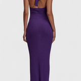 Jianna - Punutud kleit halter kaelusega ja avatud seljaga