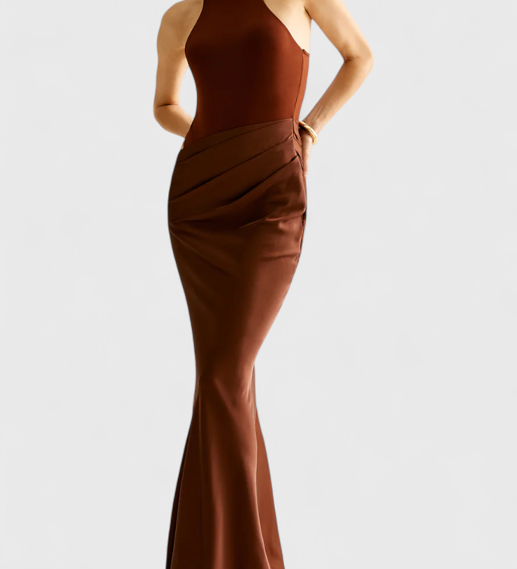 Mafalda - Maxi kleit õlavarredega ja Saleda siluetiga