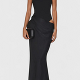 Mafalda - Maxi kleit õlavarredega ja Saleda siluetiga