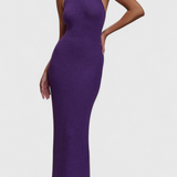 Jianna - Punutud kleit halter kaelusega ja avatud seljaga