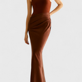 Mafalda - Maxi kleit õlavarredega ja Saleda siluetiga