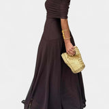 Renata - Maxi Obleka z Asimetričnim Ramenom