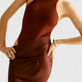 Mafalda - Maxi kleit õlavarredega ja Saleda siluetiga