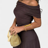 Renata - Maxi Obleka z Asimetričnim Ramenom