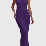 Jianna - Punutud kleit halter kaelusega ja avatud seljaga