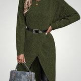 Xenia | Klasičen dolg pulover za dame z udobnostjo