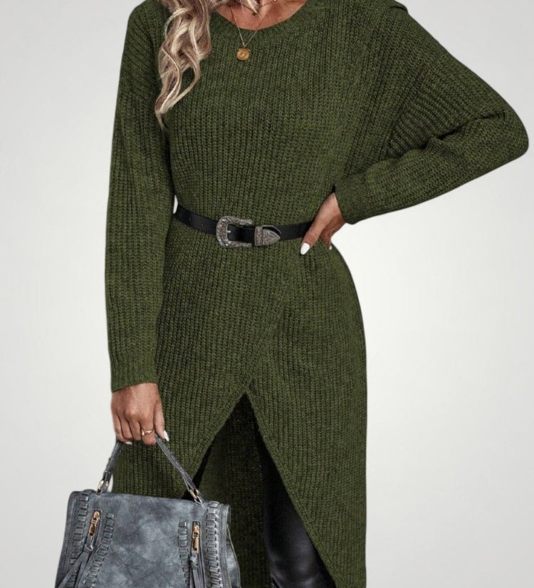 Xenia | Klasičen dolg pulover za dame z udobnostjo