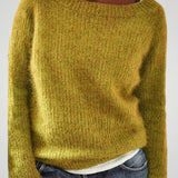 Yara | Klasičen pleten pulover za ženske z okroglim izrezom