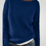 Yara | Klasičen pleten pulover za ženske z okroglim izrezom