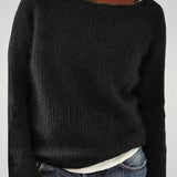 Yara | Klasičen pleten pulover za ženske z okroglim izrezom