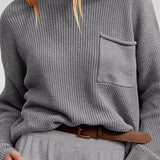 Zenzi | Pulover z dolgimi rokavi z funkcionalno sprednjo žep