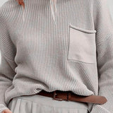 Zenzi | Pulover z dolgimi rokavi z funkcionalno sprednjo žep