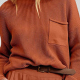 Zenzi | Pulover z dolgimi rokavi z funkcionalno sprednjo žep