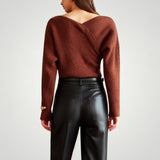 Amalinde | Dolg pulover z asimetričnim dizajnom