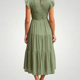 Cordula | Zračno Plisirano Poletno Obleko za Eleganten Dan