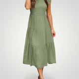 Cordula | Zračno Plisirano Poletno Obleko za Eleganten Dan