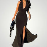 Dietlinde | Maxikleid poletje z visokim razporkom za elegantne večere